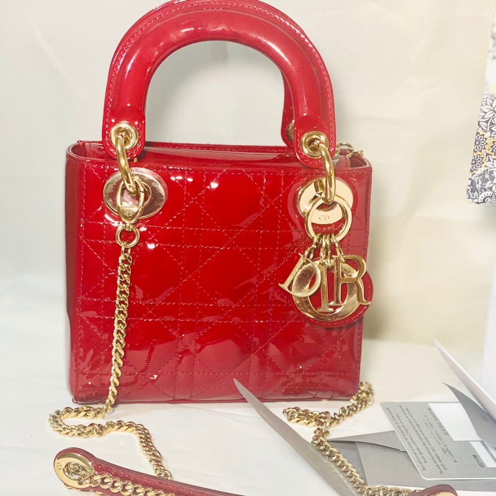 Mini Lady Dior w/ chain strap